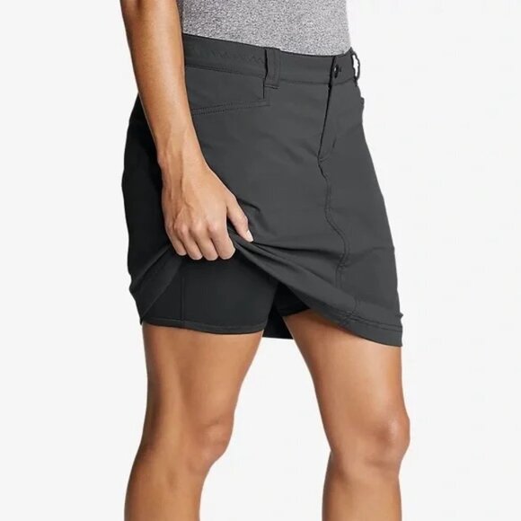 Eddie Bauer Women's Adventurer 2.0 Skort Size 8 Dark Smoke UPF - Picture 4 of 12